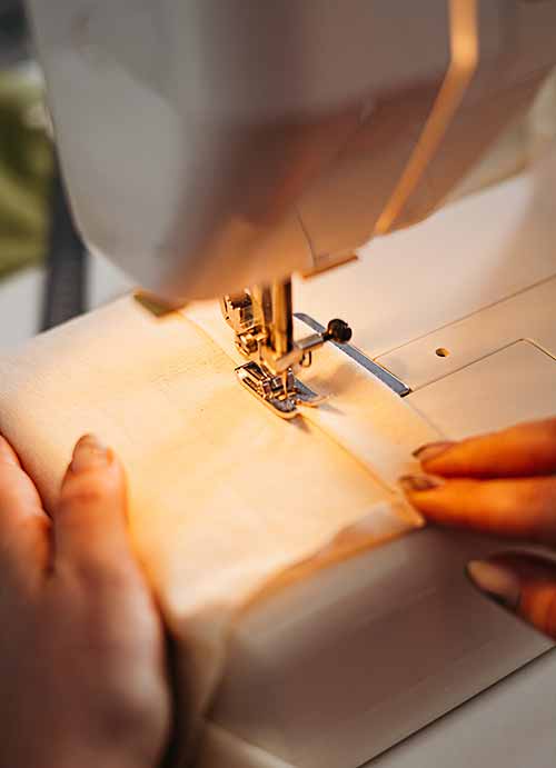 Detalle de máquina de coser