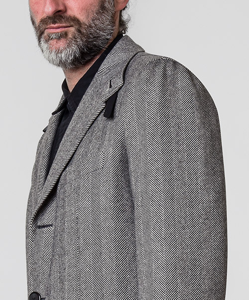 Solapas de abrigo gris personalizadas